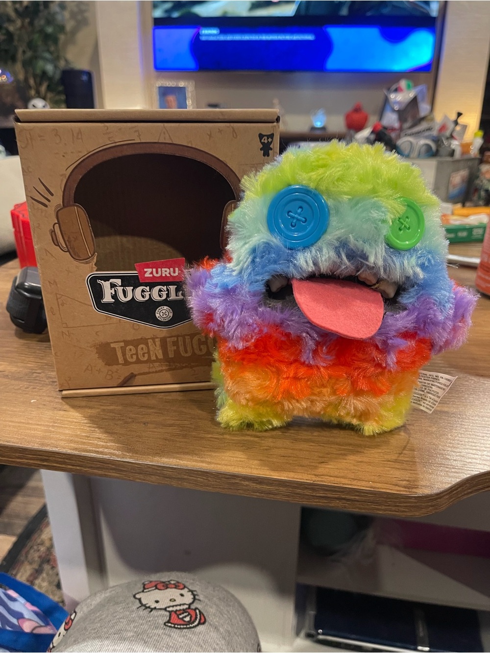 Teen Fuggler Rainbow Plush Toy - Multicolor